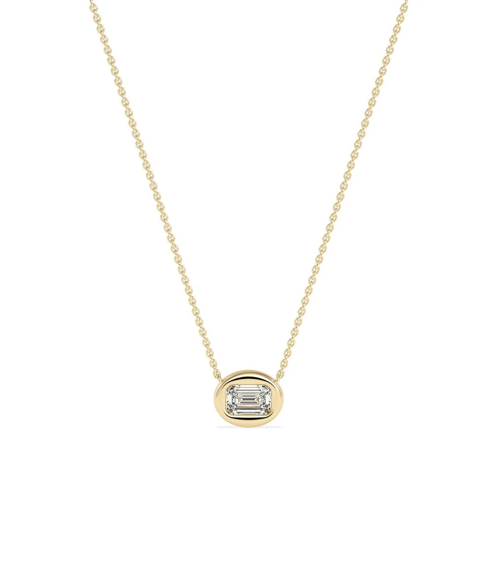 Diamond Bubble Solitaire Necklace | Everyday Jewelry - 79e | Everyday 14K Gold Jewelry
