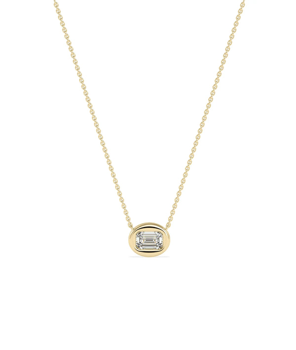 Diamond Bubble Solitaire Necklace | Everyday Jewelry - 79e | Everyday 14K Gold Jewelry