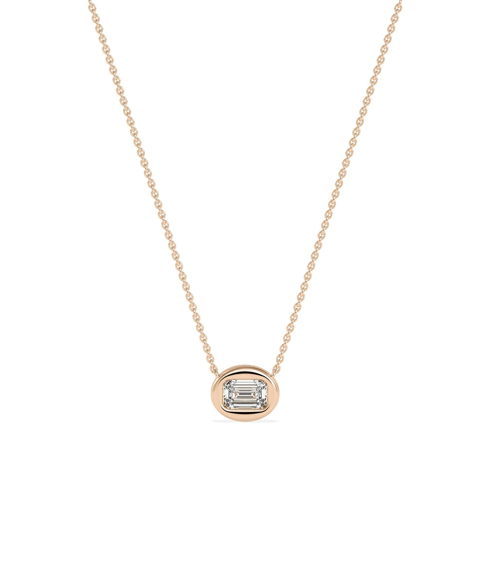 Diamond Bubble Solitaire Necklace | Everyday Jewelry - 79e | Everyday 14K Gold Jewelry