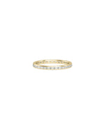 Baguette Diamond Channel Set Eternity Band Ring in yellow gold with channel-set baguettes