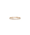 Rose gold Baguette Diamond Channel Set Eternity Band Ring with linear baguette pattern