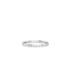White gold Baguette Diamond Channel Set Eternity Band Ring featuring flush channel setting