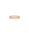 Rose gold Diamond Link Eternity Ring with diamond-adorned interlocking links