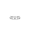 White gold Diamond Link Eternity Ring featuring chain-inspired link architecture