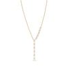 Rose gold Diamond Studded Y Shape featuring half-carat