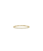 Diamond Eternity Band Ring showing continuous diamonds encircling entire band with sparkle