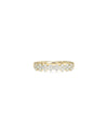 Diamond Cluster Band Ring in yellow gold with grouped diamonds creating concentrated sparkle