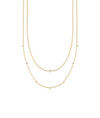 Layered Diamond Bezel Station yellow gold modern dimensional sophisticated