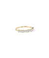 Diamond Baguette Line Band Ring side view displaying slim 1.3mm profile