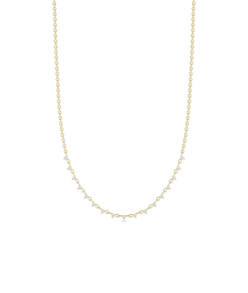 Diamond Layer Necklace - 79e | Everyday 14K Gold Jewelry