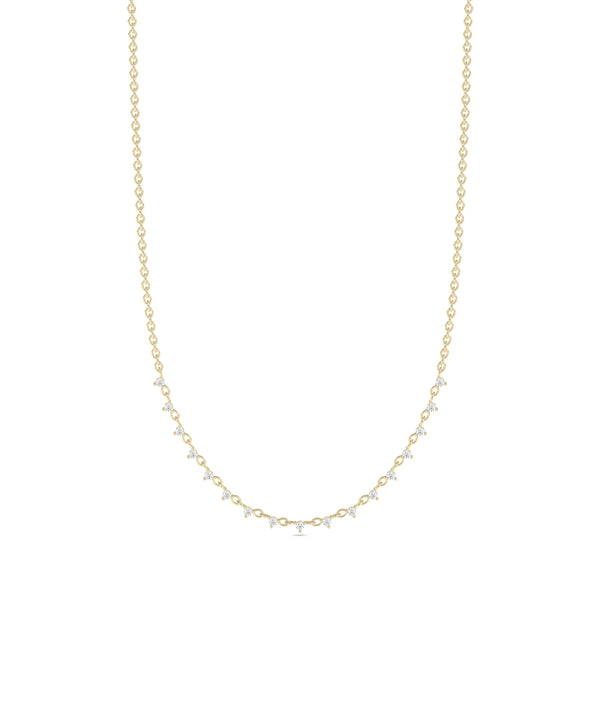 Diamond Layer Necklace - 79e | Everyday 14K Gold Jewelry