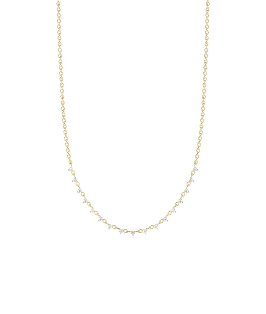 Diamond Layer Necklace - 79e | Everyday 14K Gold Jewelry