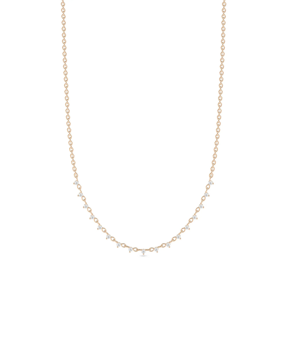 Diamond Layer Necklace - 79e | Everyday 14K Gold Jewelry