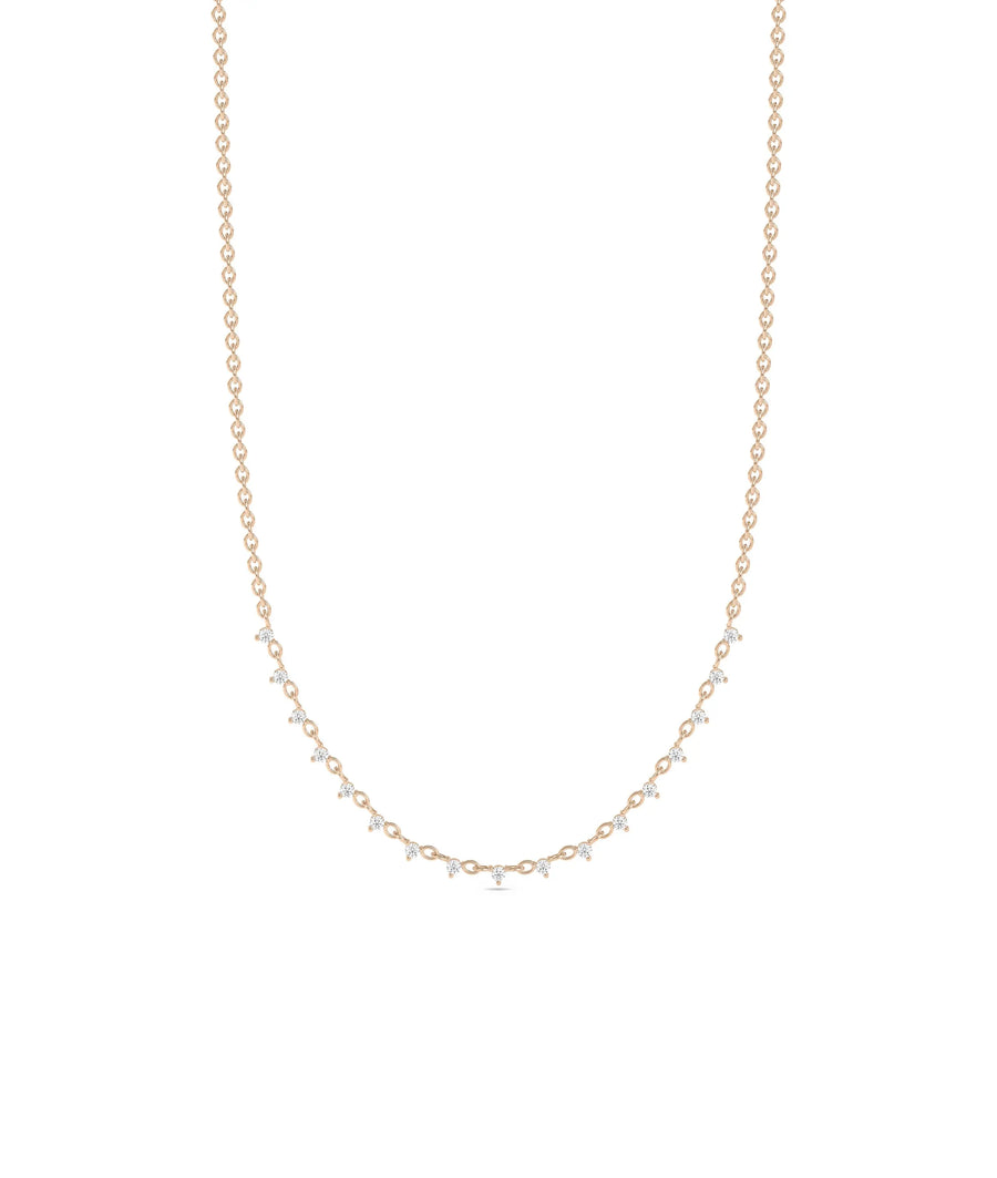 Diamond Layer Necklace - 79e | Everyday 14K Gold Jewelry