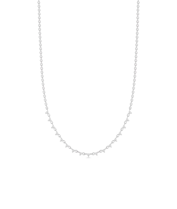 Diamond Layer Necklace - 79e | Everyday 14K Gold Jewelry alternate view