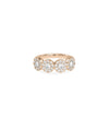 Diamond Cluster Round Band Ring rose gold with brilliant cluster sparkle