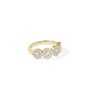 Diamond Cluster Round Band Ring side profile displaying 7mm band width
