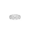 Diamond Cluster Round Band Ring white gold featuring round diamond arrangement