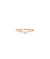 Curved Diamond Band Ring rose gold featuring elegant contoured shape