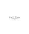 Curved Diamond Band Ring white gold displaying diamond placement along curve