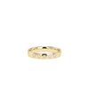 Diamond Star Burst Band Ring yellow gold front view showing radiating pattern