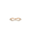 Diamond Swirl Eternity Ring rose gold with flowing diamond arrangement