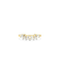 Curved Multi-Shape Diamond Band Ring