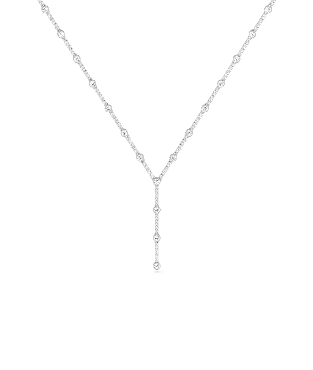 Diamond Y Necklace - 79e | Everyday 14K Gold Jewelry
