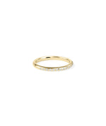 Side view of Diamond Bezel Band Ring highlighting flush bezel design and construction