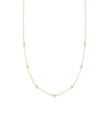 Diamond Station Necklace - 79e | Everyday 14K Gold Jewelry