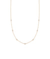 Diamond Station Necklace - 79e | Everyday 14K Gold Jewelry