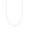 Diamond Station Necklace - 79e | Everyday 14K Gold Jewelry