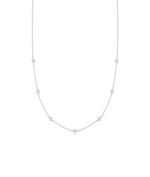 Diamond Station Necklace - 79e | Everyday 14K Gold Jewelry