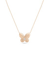 Rose gold Mantra Butterfly Diamond Solitaire featuring sparkle