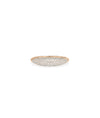 Rose gold pave dome ring featuring dazzling array of closely set diamonds