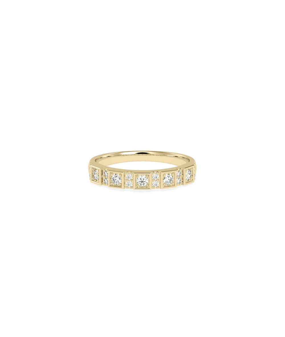 Diamond Band Ring - 79e | Everyday 14K Gold Jewelry