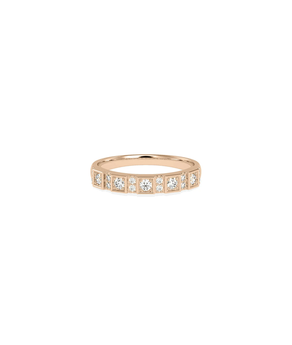 Diamond Band Ring - 79e | Everyday 14K Gold Jewelry