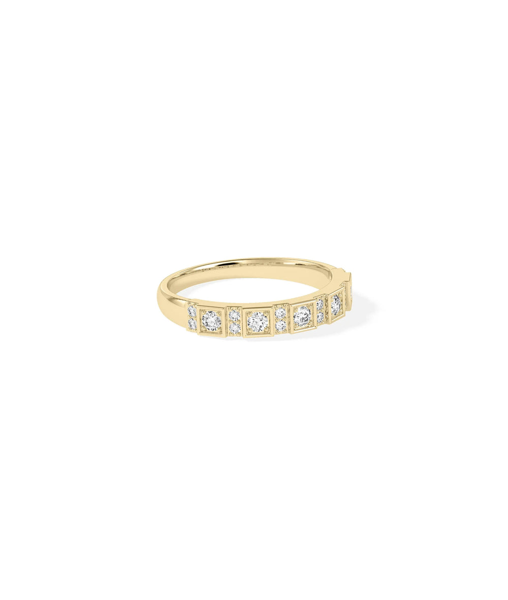 Diamond Band Ring - 79e | Everyday 14K Gold Jewelry