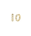 Diamond Twist Hoop Earring - 79e | Everyday 14K Gold Jewelry