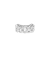 White gold Diamond Curb Link Ring featuring urban-inspired curb chain design