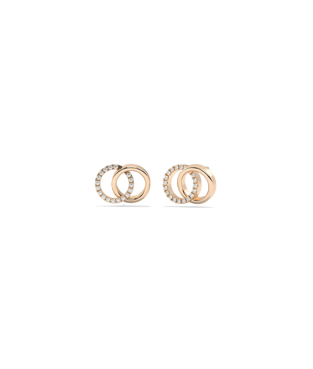 Diamond Circle Earring - 79e | Everyday 14K Gold Jewelry