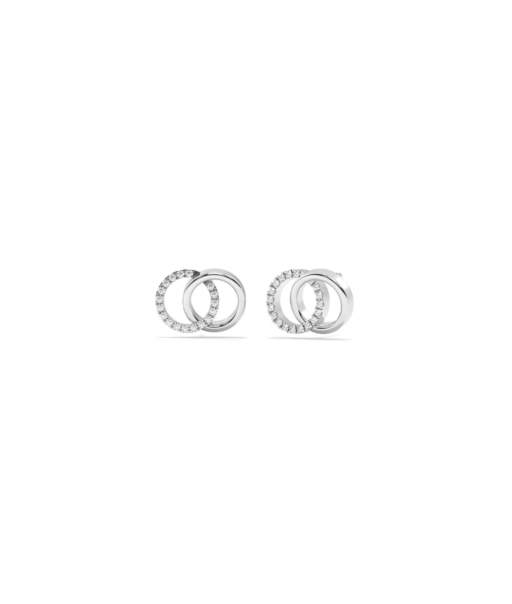 Diamond Circle Earring - 79e | Everyday 14K Gold Jewelry