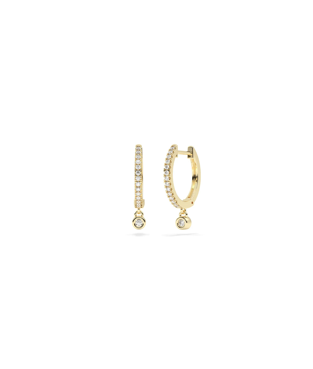 Diamond Dangle Earring - 79e | Everyday 14K Gold Jewelry
