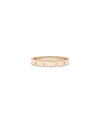 Rose gold Diamond Bezel Station Band Ring with modern bezel stations and sparkle