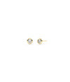Diamond Bezel Solitaire Stud Earrings - 79e | Everyday 14K Gold Jewelry