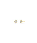 Diamond Bezel Solitaire Stud Earring