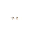 Diamond Bezel Solitaire Stud Earrings - 79e | Everyday 14K Gold Jewelry
