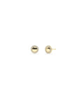 Diamond Halo Disc Stud Earring