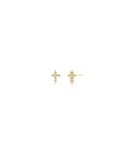Diamond Cross Stud Earring