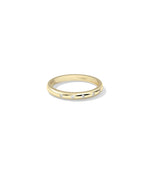 Side profile Diamond Bezel Station Band Ring showing 2.4mm width and bezel detail